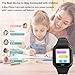 JKCKO 4G Kids Smart Watch GPS Tracker, Boys Girls Kids Smartwatches Phone Watch Video Call SOS Emergency Alarm Voice Chat Game and Touch Screen Tracking Smartwatch for Age 4-12 (Black)