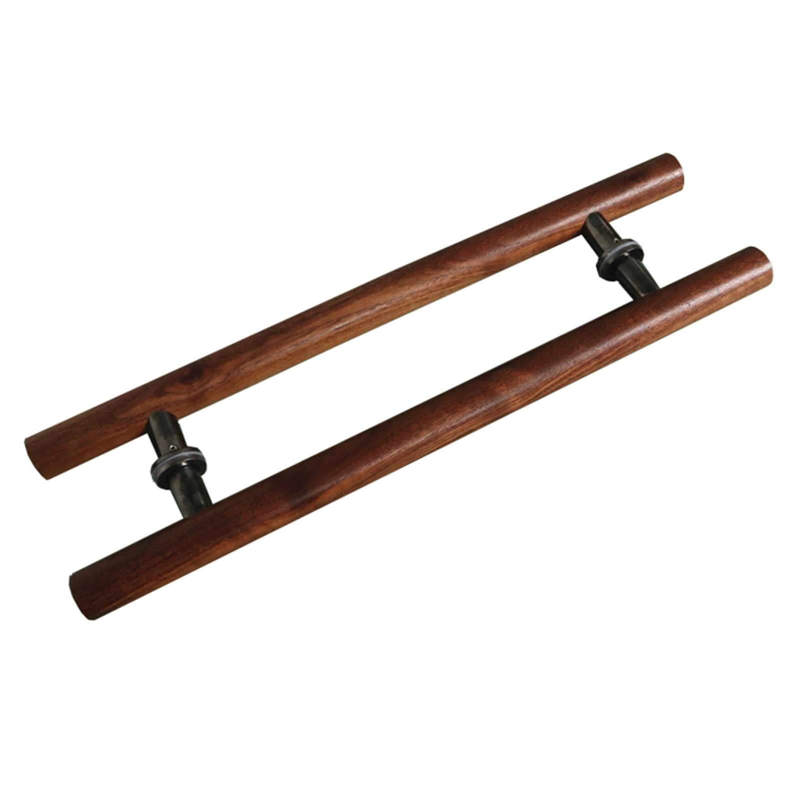 Poignée de porte coulissante en forme de H grand modèle 99,1 cm finition noyer noir premium