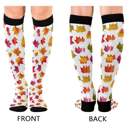 Image of Wusikd Cats Compression Socks for Women and Men Circulation Cute Long Socks for Athletic Running 1