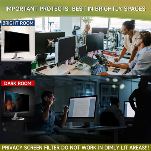 Protege tus ojos y datos con la pantalla de privacidad para computadora de 24 pulgadas colgante 7