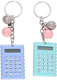 Tofficu 2 Pçs Caculator Calculadora Chaveiro Fivela Bonito Calculadora De Biscoitos Chaveiro Calculadora De Bolso Calculadora De Bolso Mini Chaveiro Para Chaves Calculadora Eletrônica