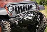 Rugged Ridge 11540.25 XHD Bumper Double X Striker, Black; 76-86 CJ/87-18 Wrangler YJ/TJ/JK