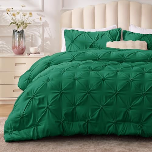 Image of BEDELITE Twin Comforter Set Forest Green,Lightweight & Soft Comforter