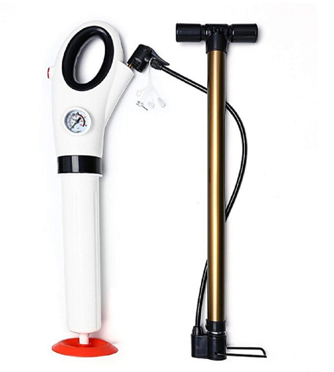 Replex Toilet Plunger, Powerful Air Drain Blaster High Pressure Drain Plunger Toilet Dredge Remover Suitable for Toilets Kitchen Bathtub Showers Sink -White-image-45