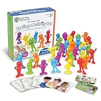 All About Me Feelings Activity Set, Social Emotional Learning Games, Communication Games for Kids, Emotion Toys, Feeling Toys for Kids, 54 Pieces, Age 3+
