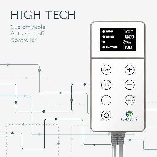 Miniatura 7 de HealthyLine Alfombrilla de chakra arcoíris  Reiki mejorado, yoga y masaje  Almohadilla térmica eléctrica de piedras preciosas con iones negativos y