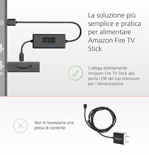 Mission Cables Cavo di Alimentazione USB per Fire TV - 2