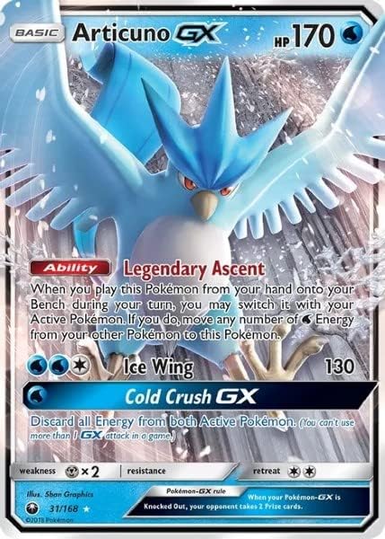 Pokemon - Articuno GX - 31/169 - Celestial Storm - Ultra Rare Card