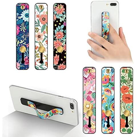 6 Pieces Phone Strap Grip Holder Finger Cell Phone Grip Cover