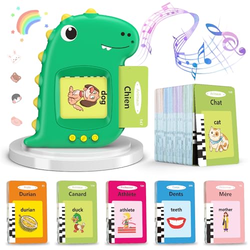 Cartes Parlantes Montessori 224 Mots - Jouet Éducatif Français Pour Enfants 1-6 Ans | Rose
