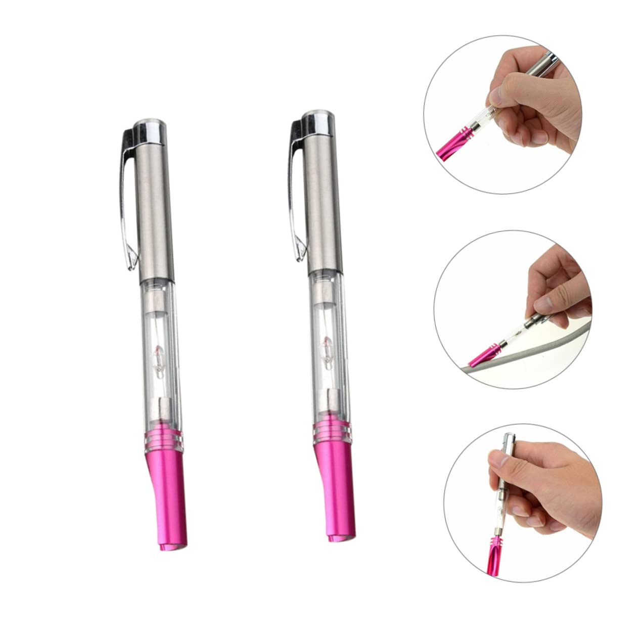 Amosfun 2pcs Auto Ignition Test Pen Set High Voltage Coil Diagnostic Tool for Spark Plug and Wire Testing Automotive Ignition Tester for Mechanics and DIY Enthusiasts