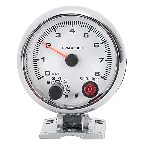 Tacómetro de gasolina 12V para viajes de carretera con pantalla transparente para 4, 6 y 8 cilindros 4