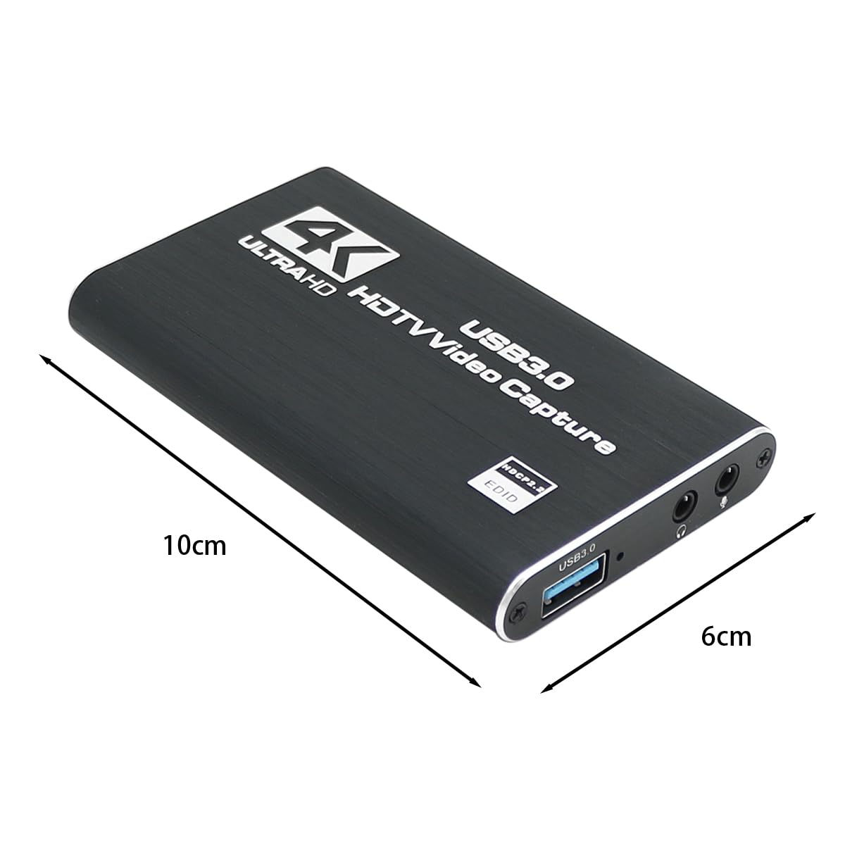 Carte d'acquisition vidéo HDMI 4K, périphérique vidéo USB 3.0 Full HD 1080p 60 ips pour l'enregistrement et le streaming depuis une caméra P5 ou un PC.