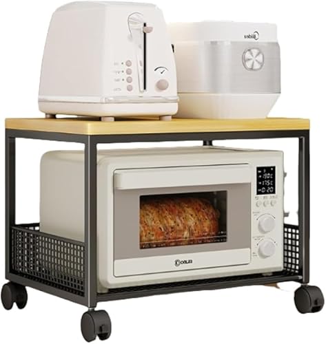 Rutexc キッチン電子レンジラック 多層オーブン&ポット収納ラック 耐久性のある家庭用