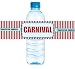 CakeSupplyShop Z9088 Birthday Carnival Party Table Decorations -15pack Water Bottle Labels