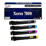 4 toners couleurs T3AZUR -Lot de 4 Toners compatibles avec Xerox Phaser 7800