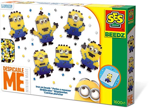 Preisvergleich Produktbild SES 14743 Iron on Beads MINNIONS, Multi
