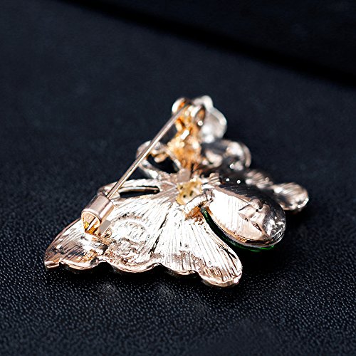 Image of Variety Styles Butterfly Brooch - Multi-Color Rhinestone Crystal Brooch Pin Cute Butterfly Shape Corsages Brooches Decoration Gift for Women