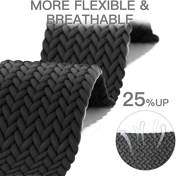 Image of YODI 20MM Strap Band Compatible With Samsung Galaxy Watch 7 /6 /5 /4 40 /44mm Classic,Samsung Watch 5 /5 Pro, Galaxy Watch 4 40mm 44mm / Watch 4 Classic 42mm 46mm Smartwatch Only, Nylon Straps Accessories