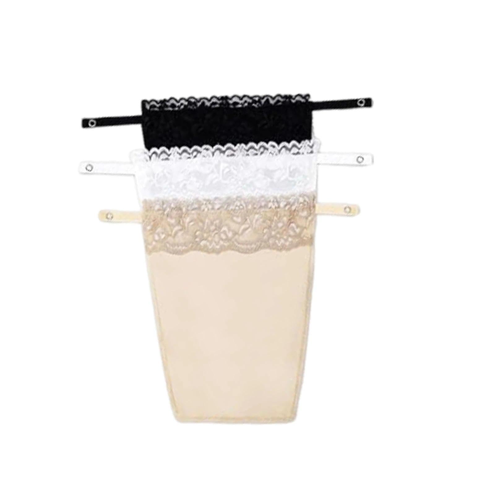 3 Piezas De Ropa Interior con Clip De Encaje, Chaleco con Panel Superpuesto, Sujetador Insertado Superposición Panel de Moda Chaleco Camisola de Encaje de Gran