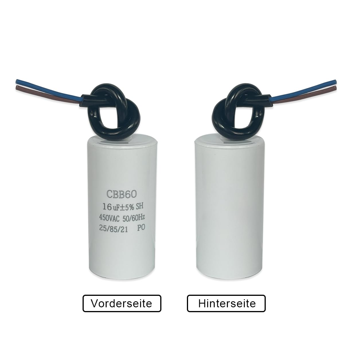 CBB60 450V 16µF 50/60Hz Condensador de Arranque y Funcionamiento para Motor ANGEEK