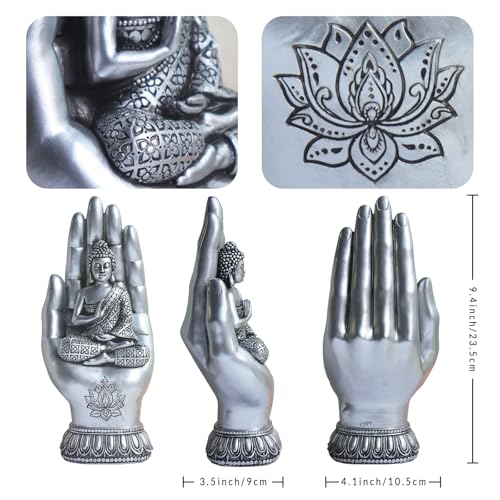 Estatua de Buda Pigort de resina decorativa 9.1 in miniatura 2