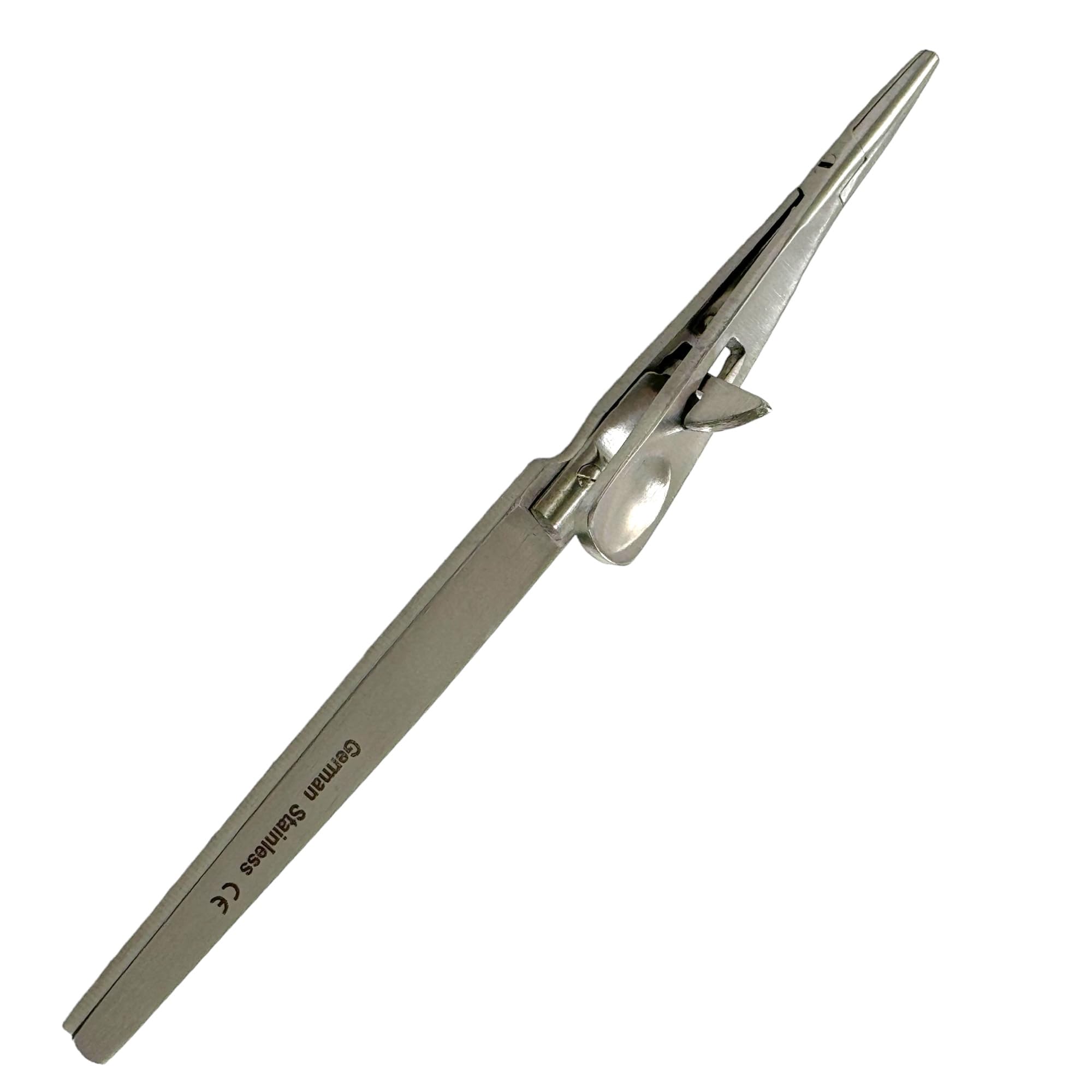 Micro Silcock Needle Holder 7in Cross Serrated with Flat Handles German Stainless Steel Micro Forceps