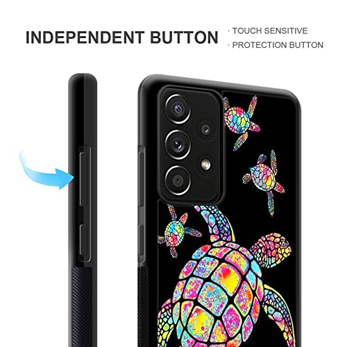 CARLOCA Compatible with Samsung Galaxy A53 5G Case,Colorful Rainbow Turtle Family Samsung Galaxy A53 5G Cases,Fashion Graphic Design Shockproof Anti-Scratch Drop Protection Samsung Galaxy A53 5G - image 4