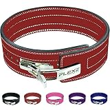 Flexz Fitness Gewichthebergürtel, Schnappverschluss, Gürtel, 10 mm, fürs Gewichteheben XL rot