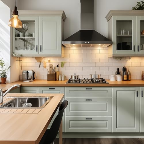 Image of Ravinte Matte Black Pulls Kitchen Cabinet Handles 3 Inch 10 Pack
