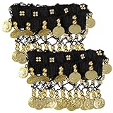 BESPORTBLE 2pcs Ankle Arm Chain Belly Dance Anklet Foot Jewelry Belly Dance Costume Accessories