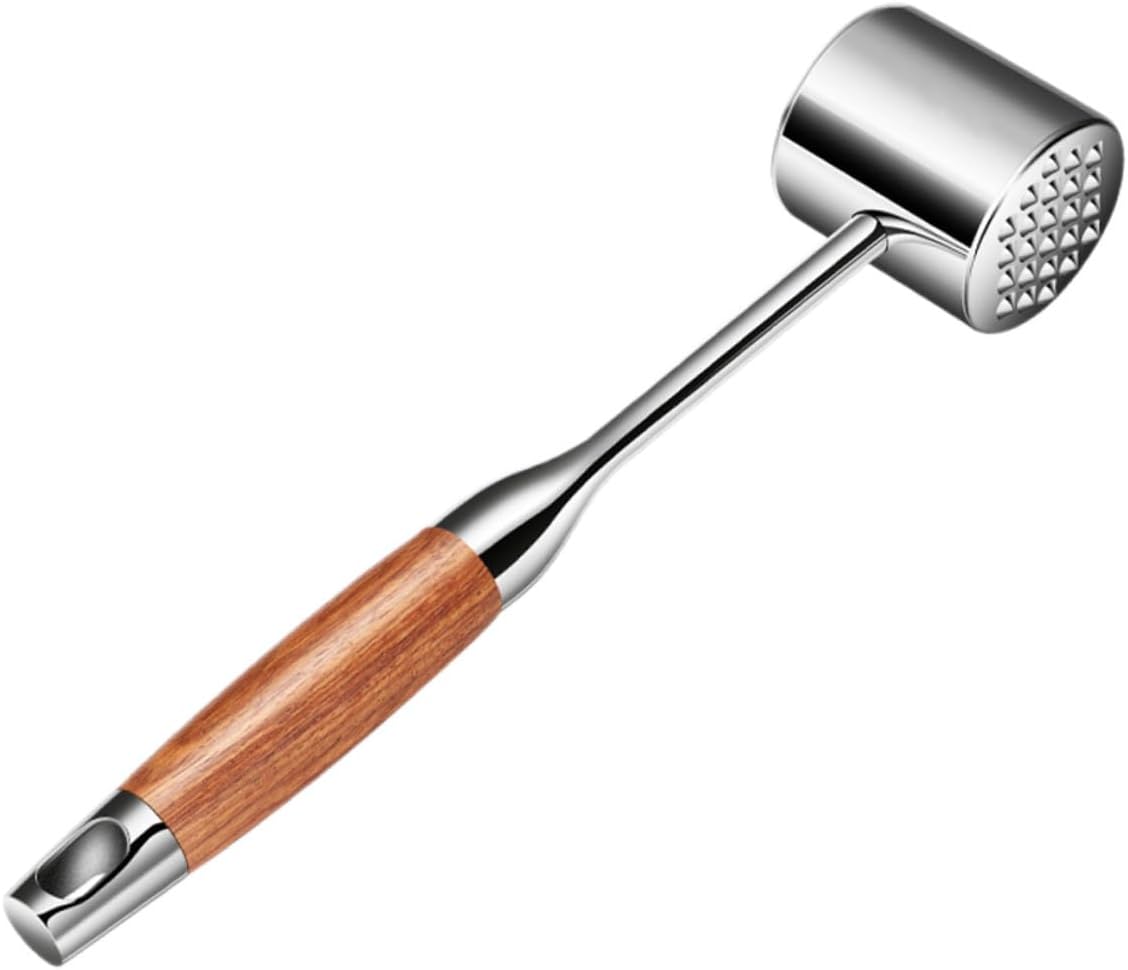 Stainless Steel Meat Pounder Mallet 304 Stainless Hammer Kitchen Steak Tenderizer for Home Cooking and Poultry Preparation Random Color
