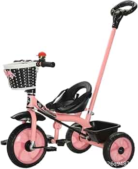 Amazon.co.jp: 子供用三輪車 手押し棒付き ペダルバイク 赤ちゃん 2～7