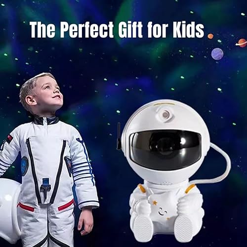 Image of Desidiya Star Projector Galaxy Projector Remote Control-360 Adjustable Timer Kids Sitted Astronaut Nebula Night Light,Gaming Room,Home & Party Corded Electric - Polycarbonate,Led,Multicolor