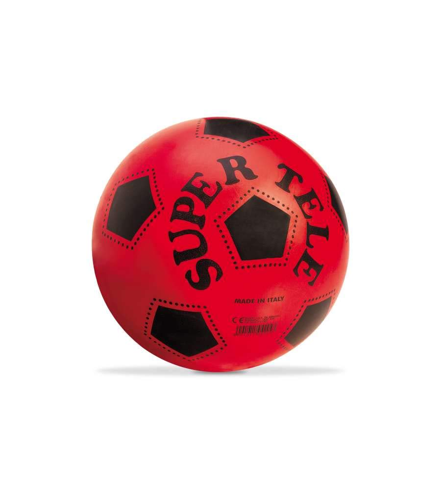 Mondo Toys - Pallone da Calcio SUPERTELE - per bambina/​bambino - colore rosso/​bianco/​giallo/​blu - 04204