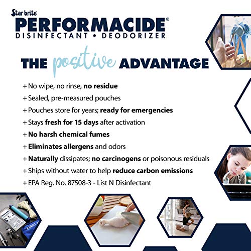 Performacide Hospital & Home Disinfectant - 96 Oz Kit - Effective Against Coronavirus, Influenza-A, Rhinovirus, Norovirus, MRSA - Just Add Water - No Rinse, No Wipe, EPA Registered - Thumbnail 2