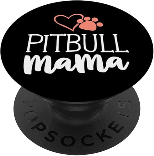 Pitbull Mama Camisa de perro dueño regalos para las mujeres Pittie PopSockets agarre y soporte para teléfonos y tabletas disponible en Yaxa Costa Rica