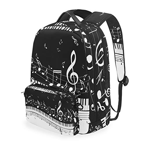 VALICLUD Zaino Borsa A Tracolla Per Bambini Con Panda Cartone Animato - Leggero, Regolabile, Nero - 2