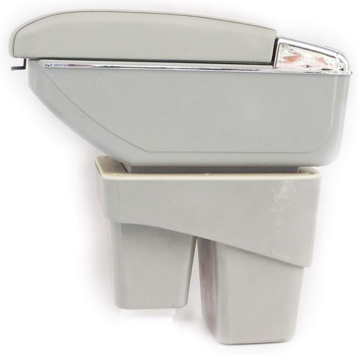 Leather Car Center Console Armrest Box Replacement Compatible With Hatchback Honda Fit/Jazz 2014 2015 2016 2017 2018 2019 Armrests Storage Box (Black)