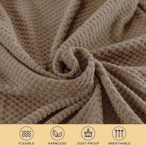 Dyfun Couch Cushion Cover Stretch Rv Seat Cover Cushion Knit Slipcover Furniture Protector Reversible Cover In Living Room For Settee (Loveseat Cushion, Sand) #TOP3