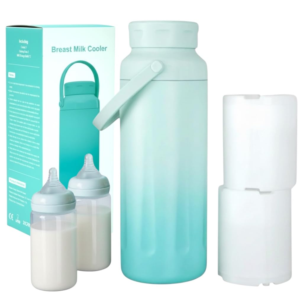 Portable Breast Milk Cooler Bottle – 24H+ Cooling, Stainless Steel Insulated Breastmilk Storage for Work and Travel, Designed for Working Moms