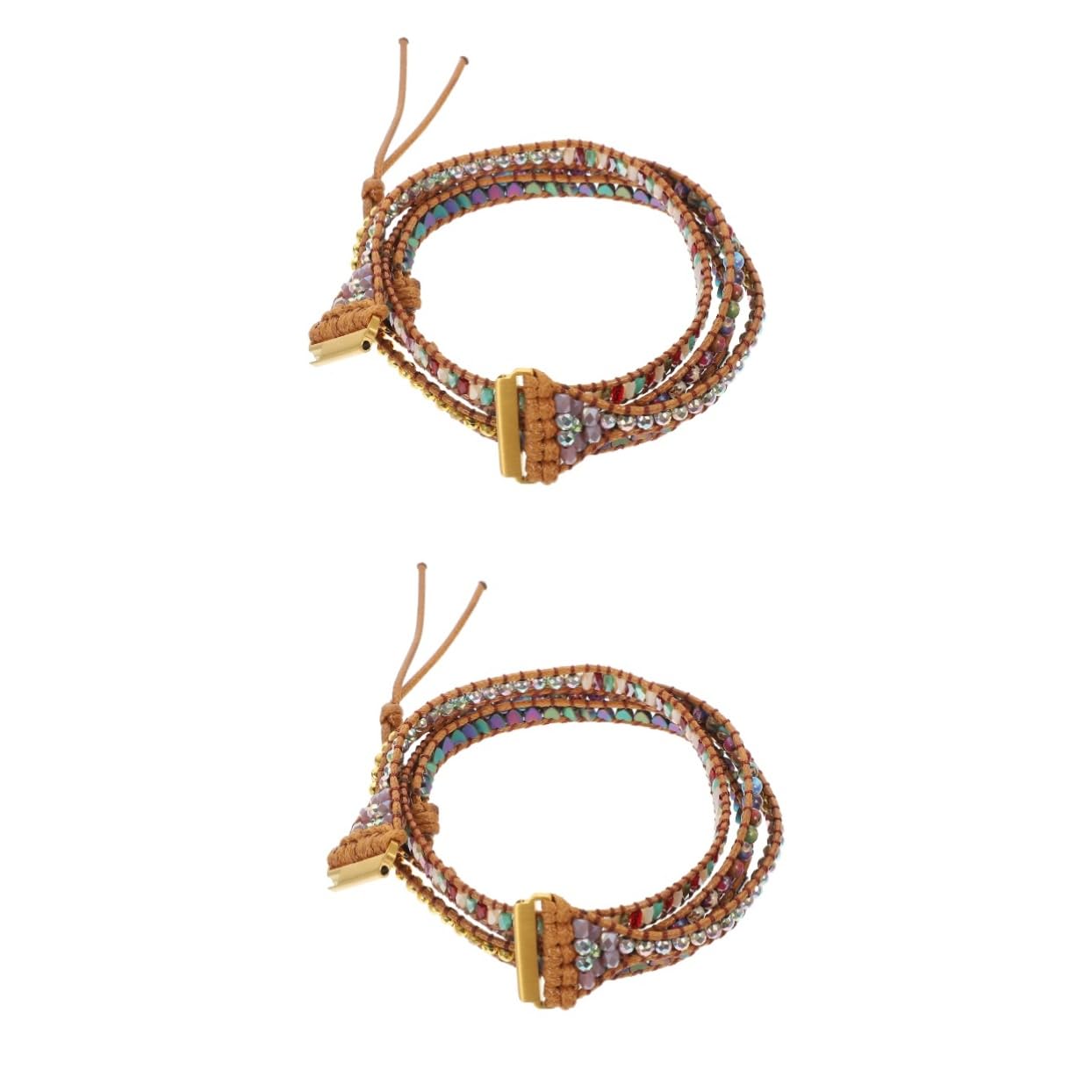 Uonlytech 2pièces Bracelet Naturel Pour Montre Compatible Avec Sangle Créative Et Élégante Confort Supérieur Et Facile à Installer