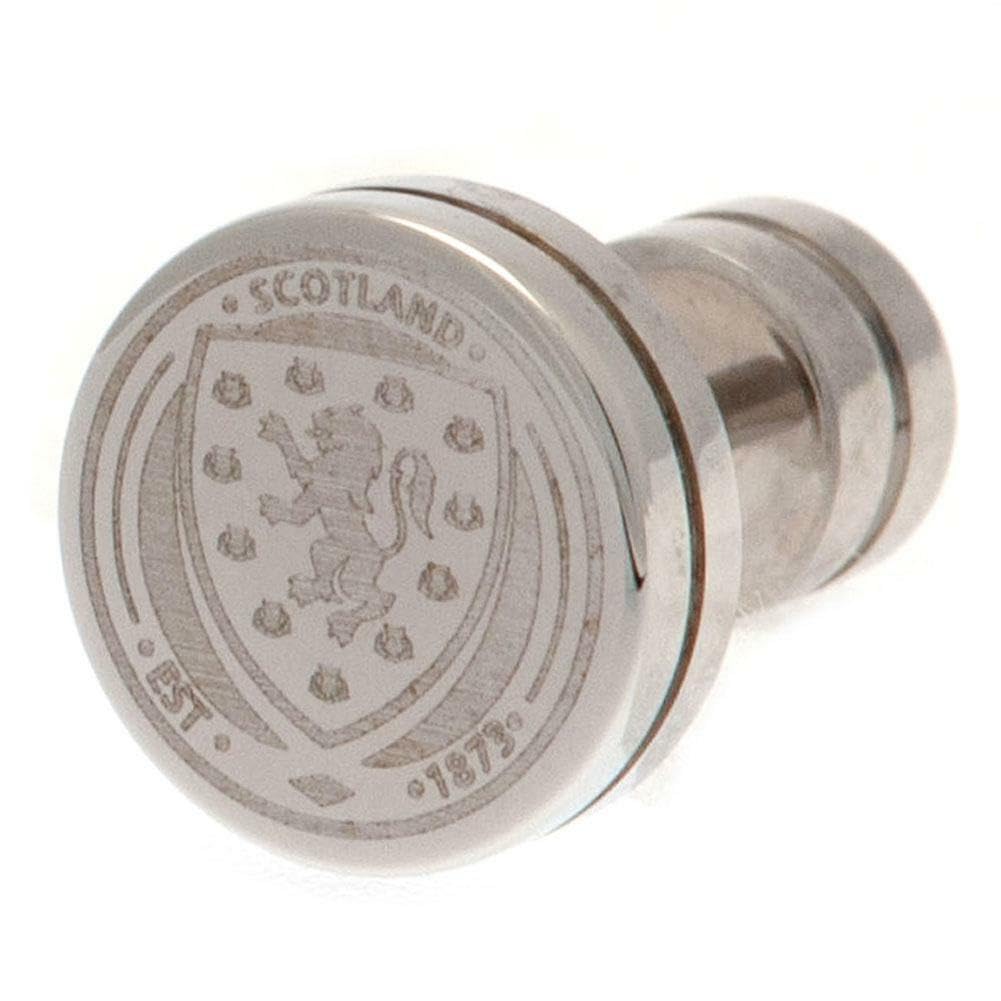 Scotland National Team Official Licensed Stainless Steel Crest Stud Earring in a blister pack