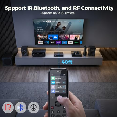 Image of SofaBaton U3 Universal Remote Control,Scroll Wheel, Air Mouse,Bluetooth Multipoint,Smart Remote All in One with Customize Button, Works with IR /Bluetooth /RF Devices,Voice Control with Google Assistant