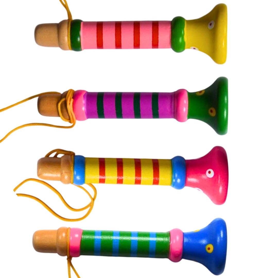 Velspar Colorful Wooden Whistle for Kids and Toddlers – Handcrafted Musical Toy | Non-Toxic, Safe, and Eco-Friendly |Gift | Improves Breath Control | Helps Exploring Sounds and Rhythm (3)-image-16