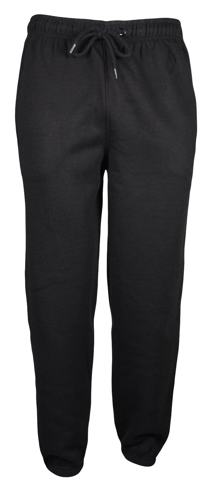 True Face Mens Fleece Joggers Jogging Ribbed Bottoms Sweatpants with Zip  Pockets Casual Elasticated Cuffed Pants Tracksuit Trousers for Workouts