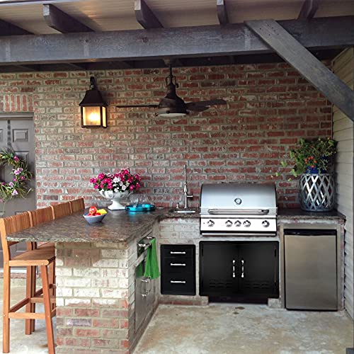 Stanbroiloutdoorkitchendrawers148wx214hx233dtriplebarbecuestoragedrawerflushmountforoutdoorkitchenbbqislandoutsidecabinetpatiogrillstationblack  Urban Country Home Decor Stanbroil outdoor kitchen drawers 148 w x 214 h x 233 d triple barbecue storage drawer flush mount for outdoor kitchen bbq island outside cabinet patio grill station black  urban country home decor