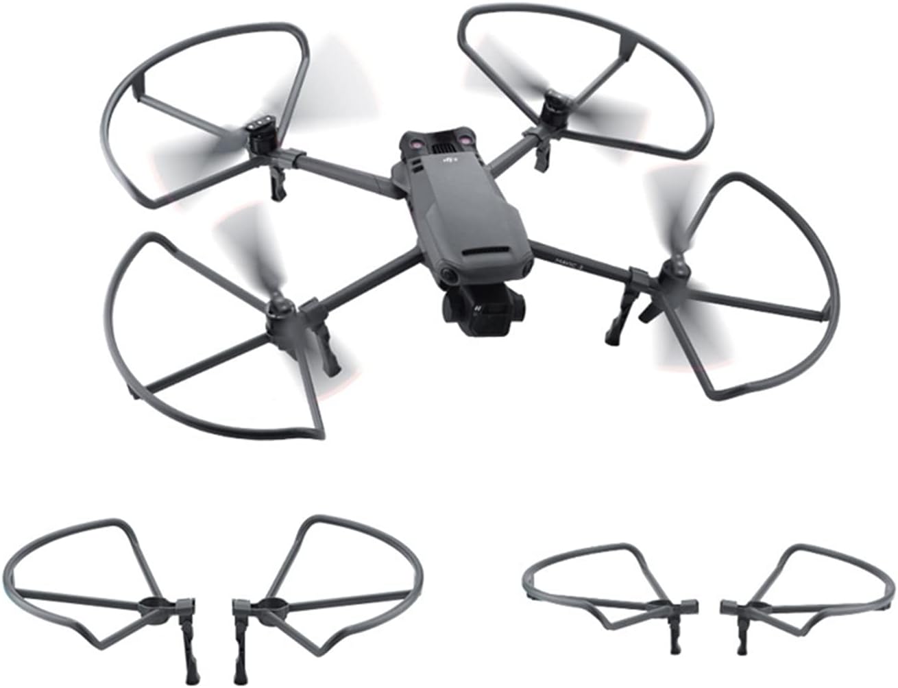 Mavic 3 Propeller Guard with Foldable Landing Gear Safety for DJI Mavic 3/Mavic 3 Cine Drone Accessory