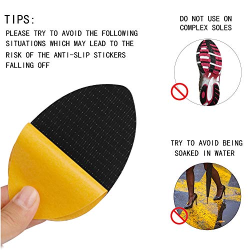 Protectores adhesivos antideslizantes para suelas de zapatos tacón alto miniatura 4