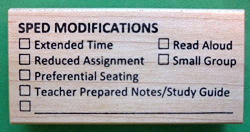 SPED Modifications Teacher's Rubber Stamp